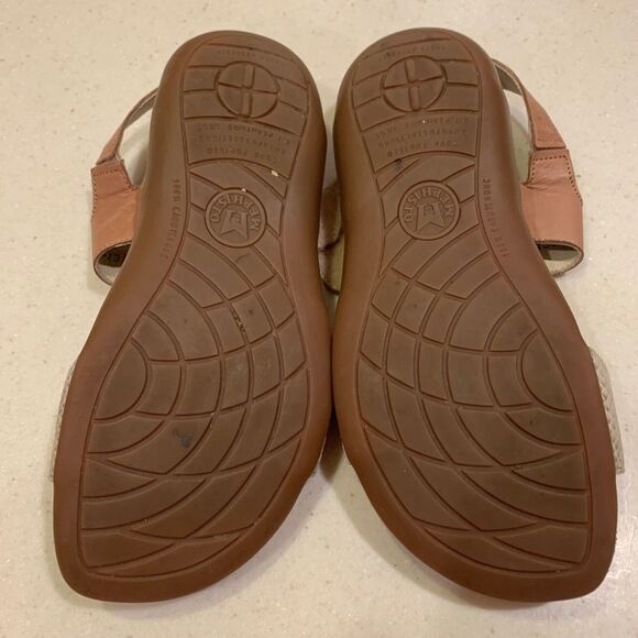 Mephisto Agave Sandal Brown Metallic Snake Skin - Picture 8 of 9